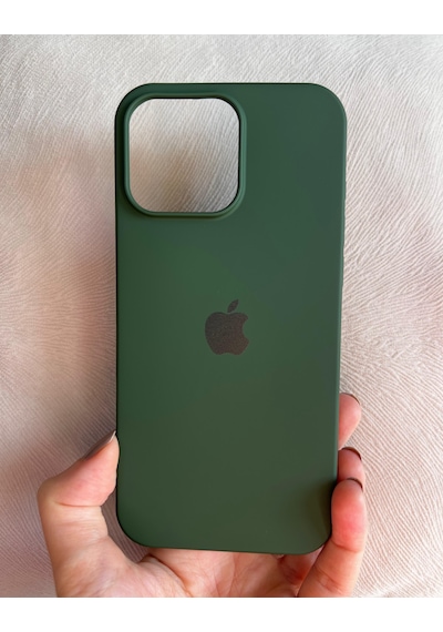 Apple Uyumlu iPhone 16 Pro Logolu İçi Kadife Silikon Lansman Kılıf