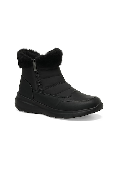 Travel Soft Trv2452 Fermuarlı Ve Kürklü Comfort Taban Bot Siyah