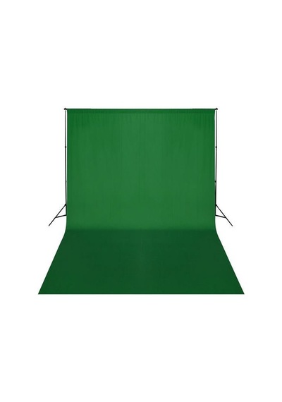 Greenbox Yeşil Fon Perdesi 3Mx6M ve Fon Standı 3X6Mt