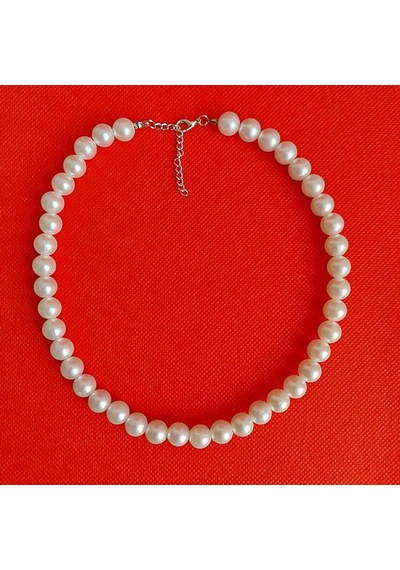Klasik İnci Choker Kolye Beyaz 83828472