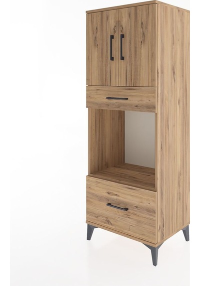 Hyperion Dolap 2 Raflı 2 Çekmeceli 2 Kapaklı 60x44x163 Çam-çam Atlas Çam