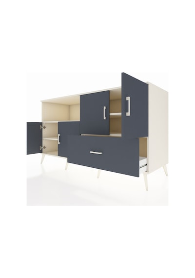 Kronos Konsol 4 Raflı Tek Çekmeceli 4 Kapaklı 176x59x99 Aytaşı-an Aytaşı-antrasit Kronos Konsol 4 Raflı Tek Çekmeceli 4 Kapaklı 176x59x99 Aytaşı-an Aytaşı-antrasit