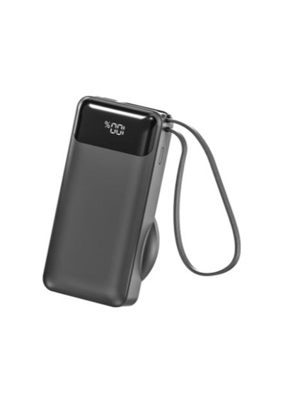 S-link G360 10000mah Pd35w+magsafe 15w Type-c Kablolu Siyah Lcd Taşınabilir Powerbank