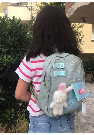 Kore Model Anaokulu Sırt Çantası Yeşi L Çok Renkli