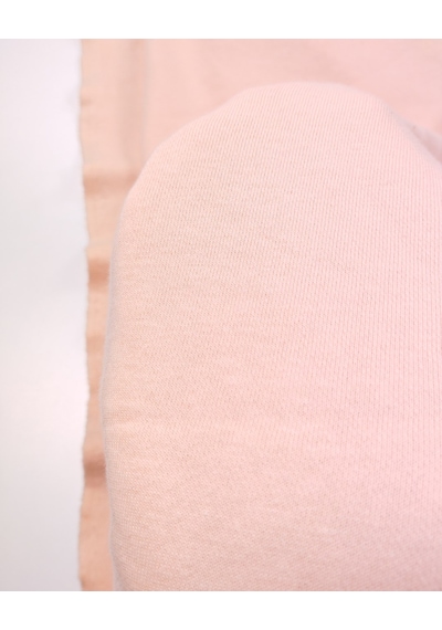 Somon Renkte Hafif Şardonlu İki İp Penye Kumaş Eşofmanlık & Sweatshirtlük En: 185cm-12375