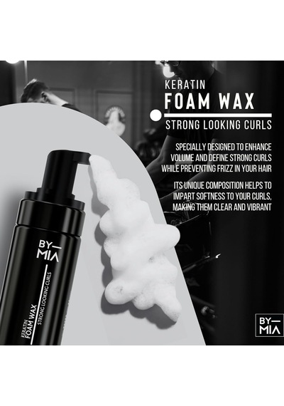 By Mıa Keratin Özlü Saç Şekillendirici Köpük Wax 150ml / Güçlü Ve Belirgin Dalgalı Saçlar Elde Edin / Tüm Sa