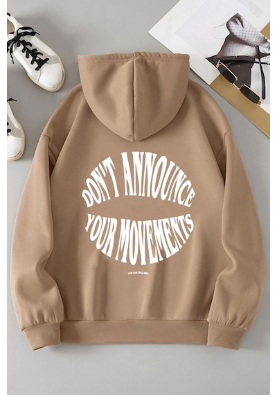 Uyguntarz Dont Hoodie Sweatshirt Bej