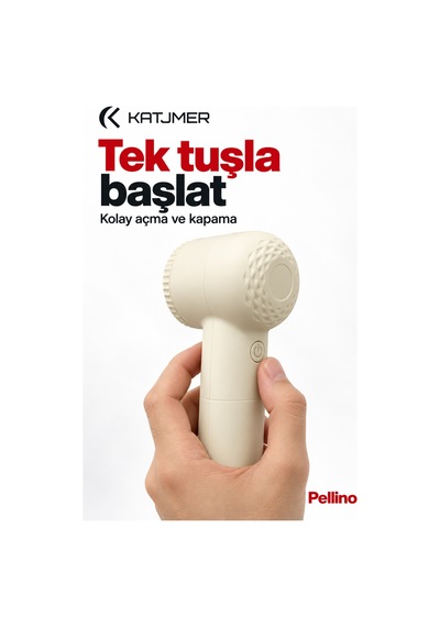 Kj/pl-001 Pellino Şarjlı Tüy Ve Tiftik Toplama Makinesi, 10000 Rpm, Metal Petek Başlık, Usb Şarjlı - Krem