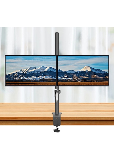 Monozone 2li Çift Kol Monitör Tutucu Led Tv Full Hareketli Çelik