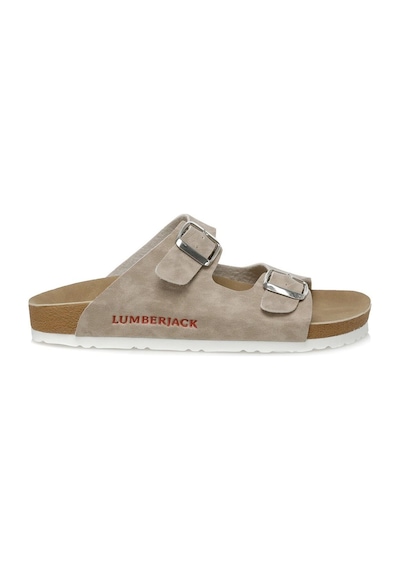 Lumberjack Tokalı Tokalı Bej Anatomik Casual Günlük Spor Terlik Bej