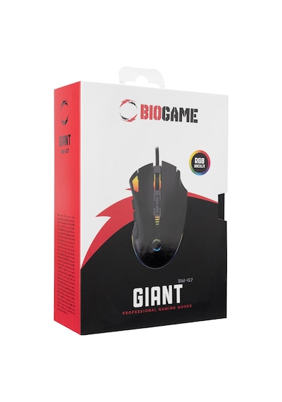 Biogame BM-G7 Giant RGB Makrolu 10.000 DPI 12 Tuşlu Örgü Kablolu 2X Tuş Optik Oyuncu Mouse