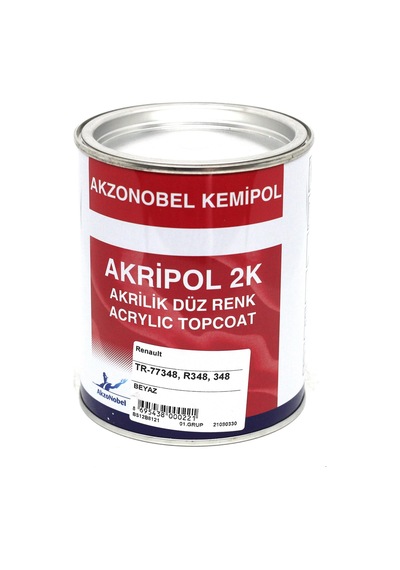 Akzonobel Akripol 2k Düz Renk-beyaz-tr77348-1 Lt.
