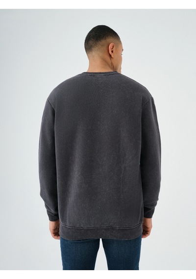 Loose Fit Erkek Sweatshirt Antrasit