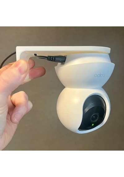 Tp-link Tapo C200 C210 C211 C212 C220 C222 C230 Uyumlu Kamera Duvar Standı - Beyaz Askı Aparatı