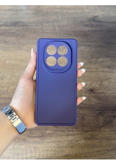 Redmi Note 14 Pro 5g Uyumlu Kamera Korumalı Darbeye Dayanıklı Renk Atmayan Keep Silikon Kılıf Mürdüm