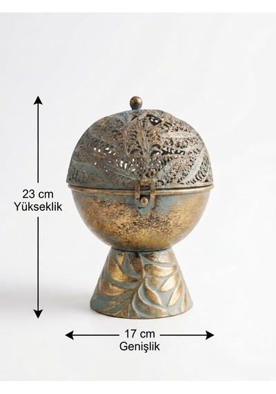 Panalı Pnl-mg124 S Gold Metal Dekoratif Küre Fener