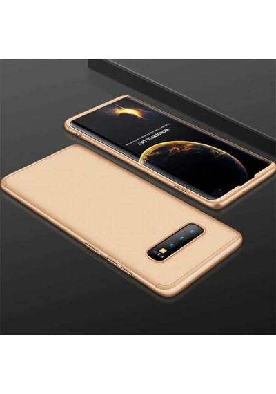 Galaxy S10 Kılıf Zore Ays Kapak Gold