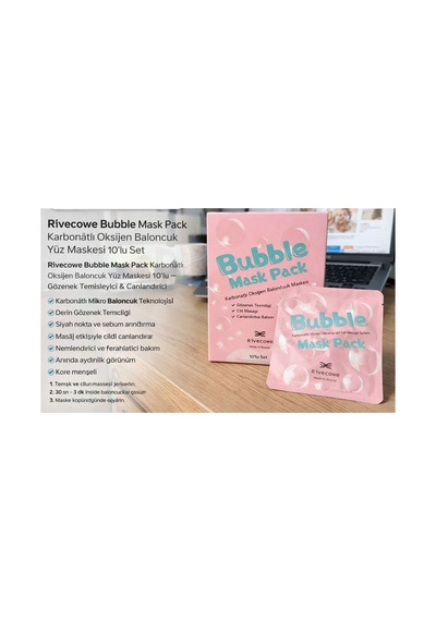 Bubble Mask Pack Karbonatlı Oksijen Baloncuk Maskesi