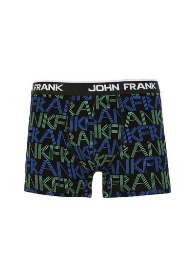 John Frank Pamuklu Logolu Boxer Erkek Boxer Jfbtora02 Lacivert-yeşil
