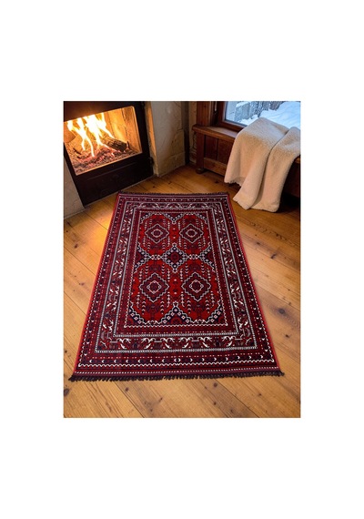 Afgan Desenli Makine Dokuma Kilim Etnik Otantik Anadolu Saçaklı Salon Vintage İnce Halı Bordo-lacivert Bordo-lacivert Afgan Desenli Makine Dokuma Kilim Etnik Otantik Anadolu Saçaklı Salon Vintage İnce Halı Bordo-lacivert Bordo-lacivert