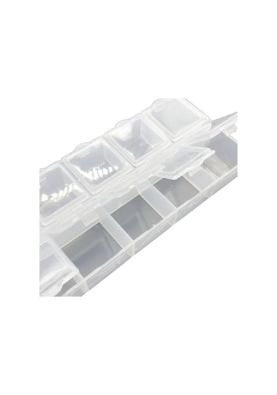 Organizer Malzeme Kutusu 10 Bölmeli Şeffaf Pbb040-16 21 Setbox 8,5x4x2mm Şeffaf