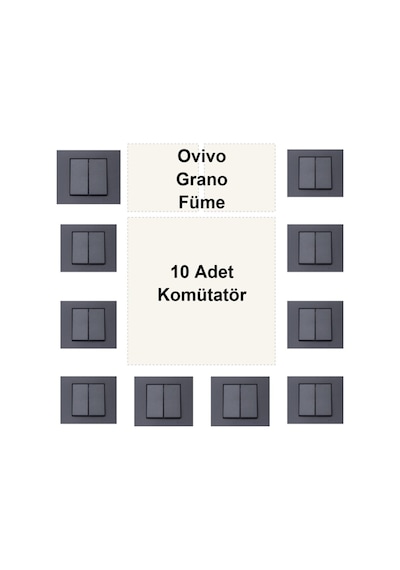 Ovivo Grano Füme 10 Adet Komütatör