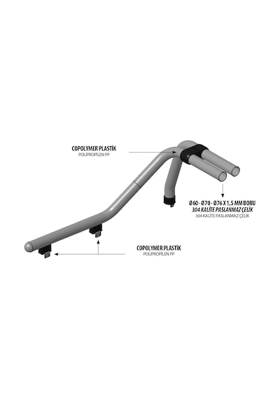 Omsa Dodge Ram Kobra Roll Bar Çap:76 Siyah 2009 Ve Sonrası
