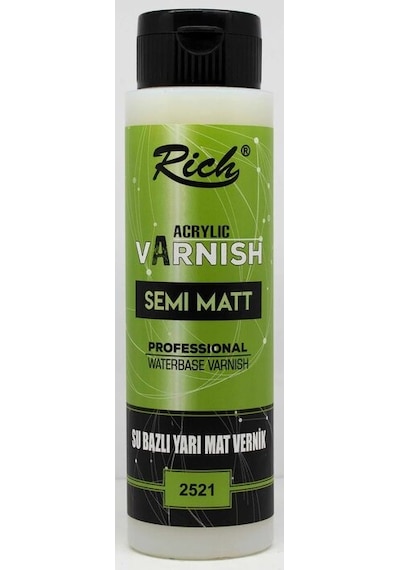 Rich Su Bazlı Yarı Mat Vernik 500Ml