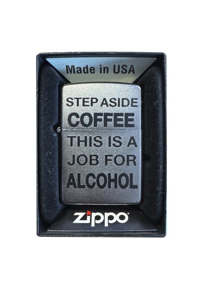 Zippo Setep Asıde Coffee Thıs Is A For Alcohol Çakmak - 49...