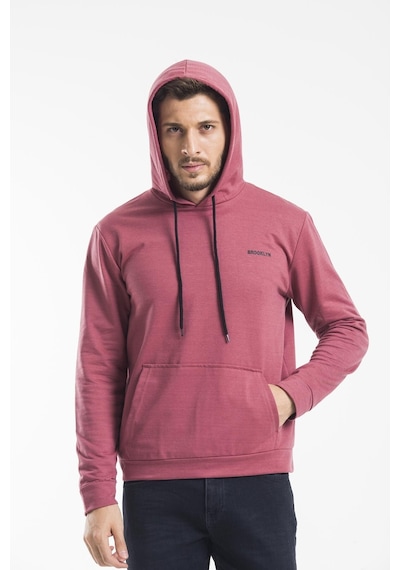 Erkek Kapşonlu Slim Fit Brooklyn Baskılı Sweatshirt Spr 2019k61 001