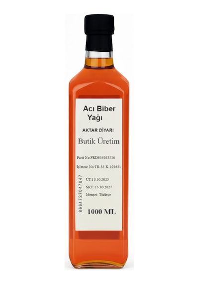 Acı Biber Yağı 1000 Ml Aktar Diyarı Diğer