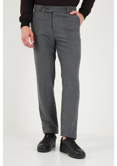 Buratti Normal Bel Regular Fit Düz Paça Pantolon Erkek Pantolon 6843703 Gri