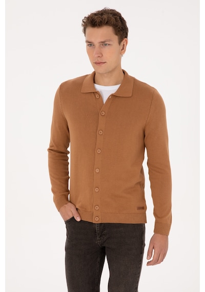 U.s. Polo Assn. Erkek Hırka Triko 50313690-vr233 Bisküvi