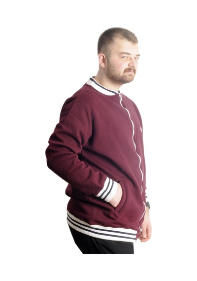 Mode Xl Büyük Beden Erkek Kolej Mont Süper 22614 Mürdüm Mürdüm