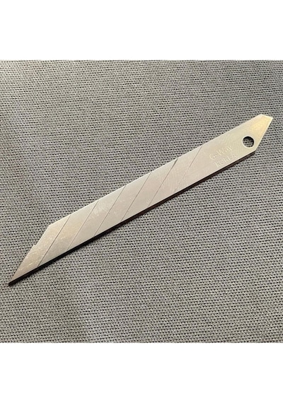 10 Adet Maket Bıçağı Yedek Uç, 30" Eğimli, 9 Mm, Deri El Aleti