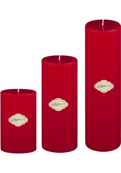 Big Set Mum Çap 7 Cm Kırmızı Kirmızı