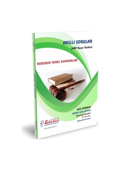 İlkumut Yayınları - Hukukun Temel Kavramları - Konu Anlatımlı - Çözümlü Sorular