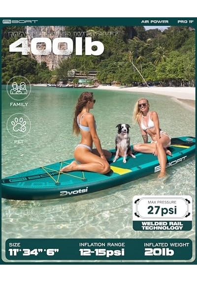 Aır Power Core Şişme Sup Board 335x86x15 Cm Geniş Ve Dengeli Stand Up Paddle Board Tam Set, Deniz & Göl Kullanımı