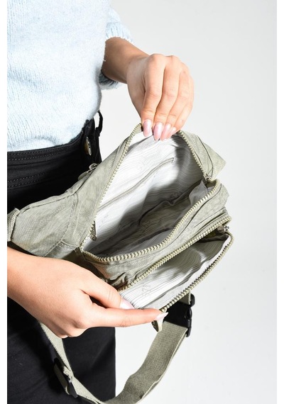 Baginn Unisex Bel Çantası Free Bag Klinkır Kumaş Hafif Yağmur Geçirmez Kumaş Çok Cepli 001
