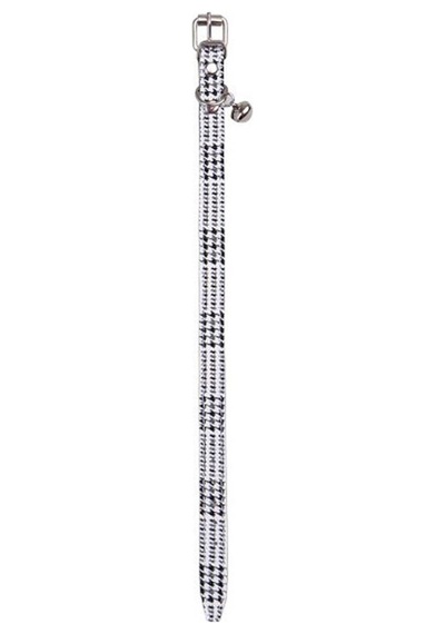 Kazayağı Desenli Zilli Kedi Boyun Tasması, 22-30 Cm