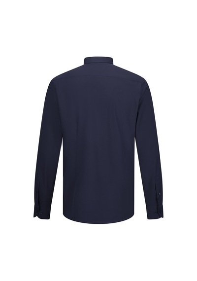 Hatemoğlu Lacivert Comfort Fit Slim Yaka Uzun Kollu Gömlek Lacivert