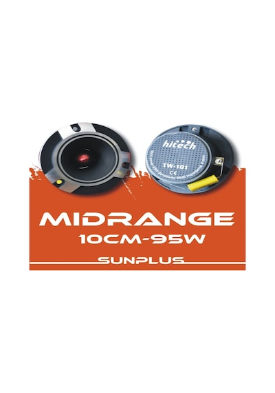 Sunplus Tw-101 4 Inch 4 Ohm 95 Watt Oto Tweeter İki Adet