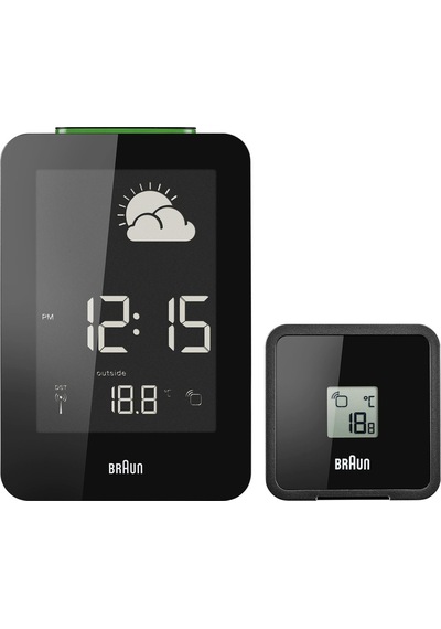 Braun Bnc013 Hava İstasyonlu Dijital Masa Saati - Siyah
