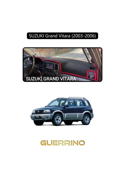 Suzukı Grand Vitara 2003-2006 Torpido Koruma Halısı Siyah Kenar
