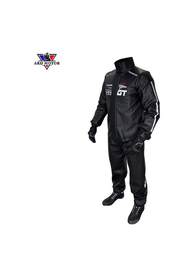 Forte Gt 2001139 Racing Flag Pvc Yağmurluk Takım Siyah