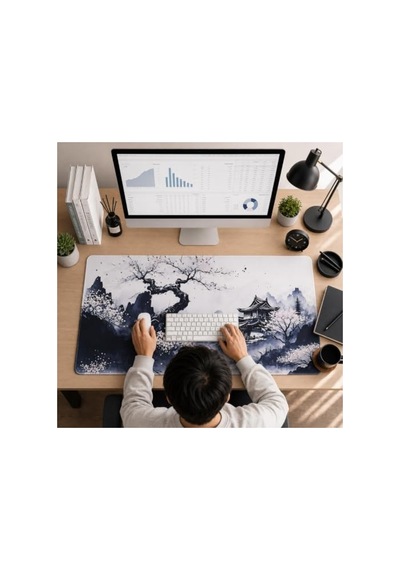 Büyük Boy Kaymaz Kauçuk Tabanlı Gaming Mouse Pad, 90x40 Cm