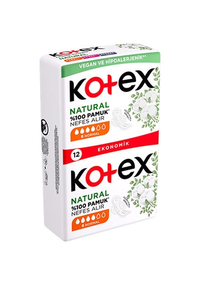 5 Adet Kotex Natural Normal 12'li