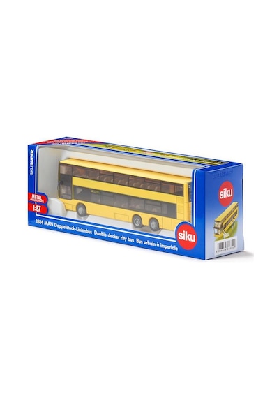 Siku 1884 Man Double-Decker Cıty Bus Metal Plastik Oyuncak Çift K