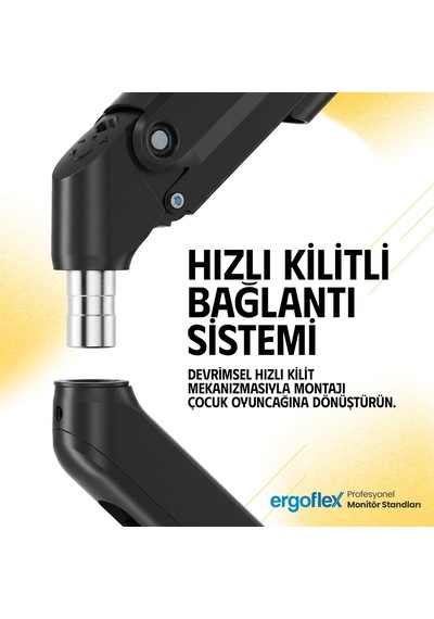 Lexroo Ef X16 Çift Kol 17-32 İnch Uyumlu 2-9 Kg Amortisörlü Monitör Standı 2026 Versiyon