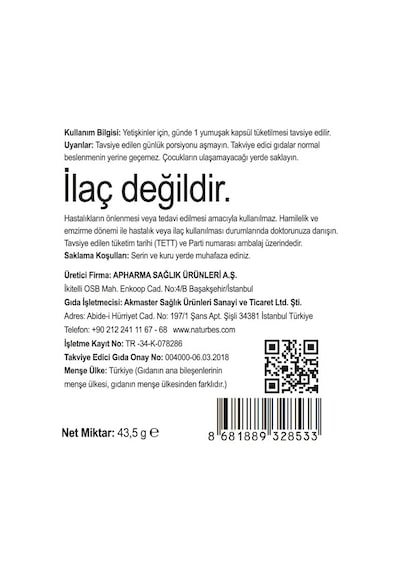 Naturbes Vitasmin Multivitamin & Multimineral & Multiantioksidan